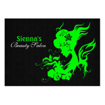 Beauty Salon Appointment Card (Lime) Business Card