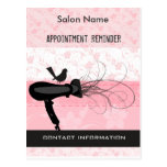 Beauty Salon Appointment Reminder Post Cards