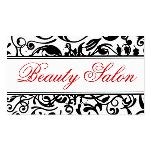 Beauty Salon Business Card (back side)