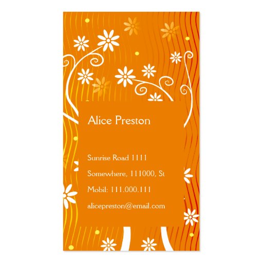 BEAUTY SALON - Business Card (back side)