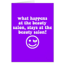Beauty salon card