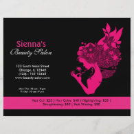 Beauty Salon (Deep Pink) Personalized Flyer