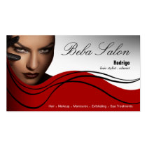 Beauty Salon I - Hair Makeup Nails Spa Treatments Business Card