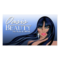 Beauty Salon II - Hair Makeup Nails Spa Treatments business cards by StylishBusinessCards Beauty Salon II - Hair Makeup Nails Spa Treatments business cards