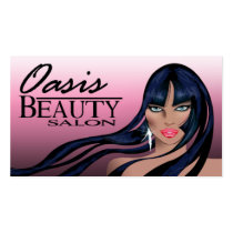Beauty Salon II - Hair Makeup Nails Spa Treatments Business Cards