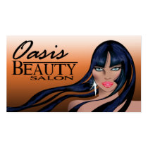 Beauty Salon II - Hair Makeup Nails Spa Treatments business cards by StylishBusinessCards Beauty Salon II - Hair Makeup Nails Spa Treatments business cards
