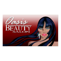 Beauty Salon II - Hair Makeup Nails Spa Treatments business cards by StylishBusinessCards Beauty Salon II - Hair Makeup Nails Spa Treatments business cards