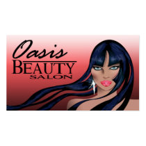 Beauty Salon II - Hair Makeup Nails Spa Treatments business cards by StylishBusinessCards Beauty Salon II - Hair Makeup Nails Spa Treatments business cards