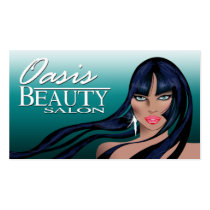 Beauty Salon II - Hair Makeup Nails Spa Treatments business cards by StylishBusinessCards Beauty Salon II - Hair Makeup Nails Spa Treatments business cards