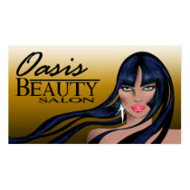 Beauty Salon II - Hair Makeup Nails Spa Treatments business cards by StylishBusinessCards Beauty Salon II - Hair Makeup Nails Spa Treatments business cards