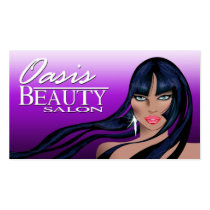 Beauty Salon II - Hair Makeup Nails Spa Treatments business cards by StylishBusinessCards Beauty Salon II - Hair Makeup Nails Spa Treatments business cards