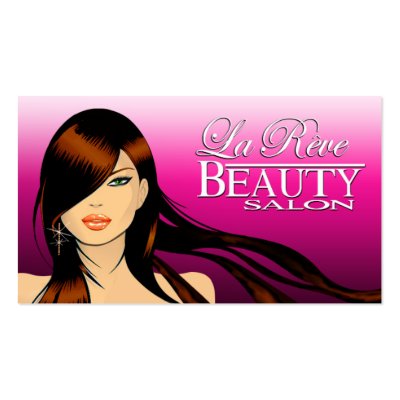 Beauty Salon III Hair Makeup Nails Spa Treatments Business Card by 