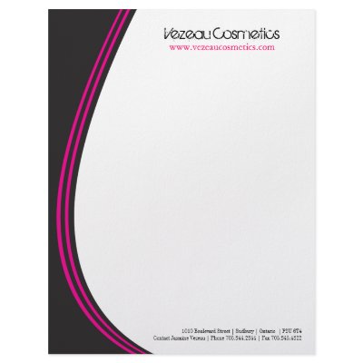 Beauty Salon Letterhead by colourfuldesigns