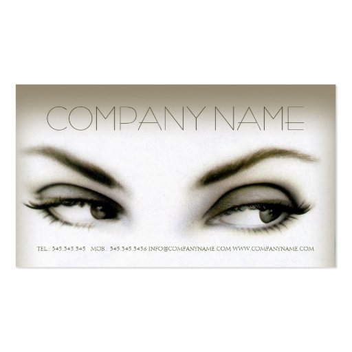 Beauty Salon / Make-up Artist / Hair Stylist Card Business Card (front side)