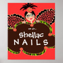 Beauty Salon Nails Cute Fairy Fashion Poster posters