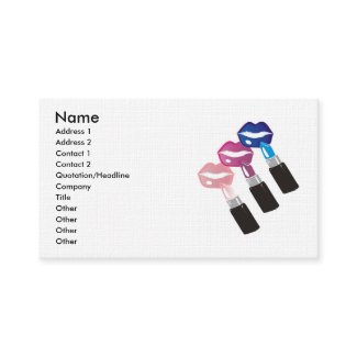 Beauty Salon or Cosmetologist Business Card profilecard