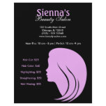Beauty Salon (Plum) Personalized Flyer