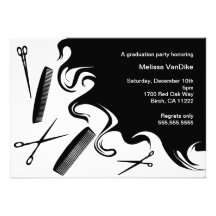 Beauty School Graduation Invitation