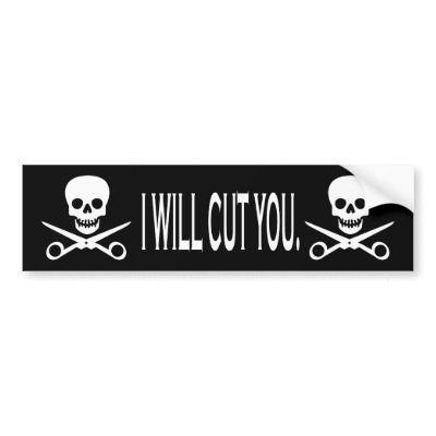 Beauty Shop Pirate Bumper Stickers