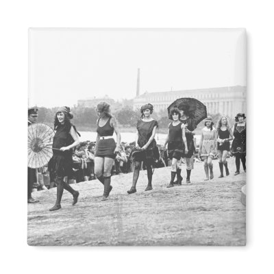 Beauty Show Glamour Girls Vintage 1922 Fridge Magnets by fotoshoppe