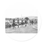 Beauty Show Glamour Girls Vintage 1922 Round Stickers
