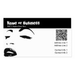 beauty silhouette : QR code Business Card