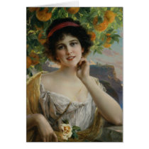 Beauty Under the Orange Tree Greeting Card