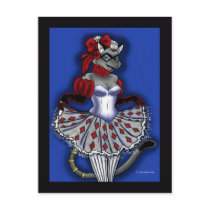 Beaux Arts Cat Postcard by artvixn Beaux Arts Cat Postcard