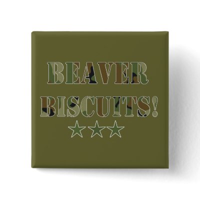 Beaver Biscuits Buttons by jadeddesigns