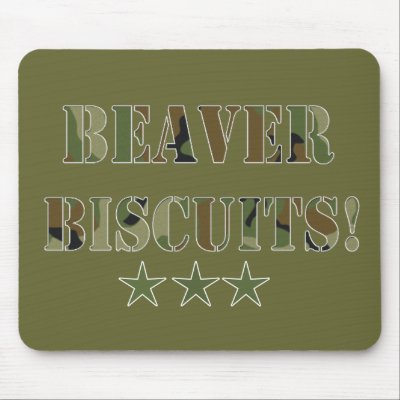 Beaver Biscuits Mousepads by jadeddesigns