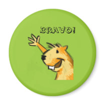 Beaver, Bravo! magnets