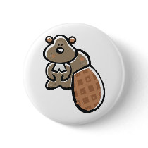 Beaver Pinback Buttons