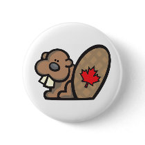 Beaver canada button