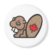 Beaver canada magnets