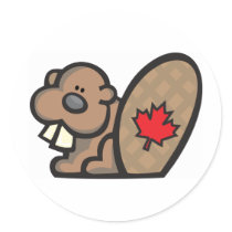 Beaver canada stickers