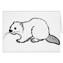 Beaver Greeting Card