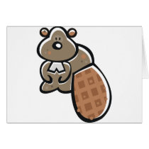 Beaver Greeting Card