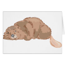 Beaver Greeting Card