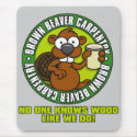 Beaver Carpentry Mousepad by wislander Beaver Carpentry Mousepad