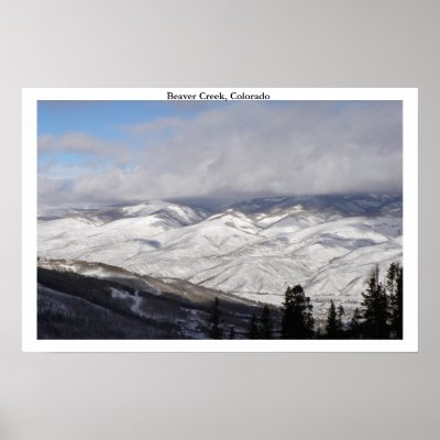 beaver creek poster by nan00k2323