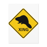 Beaver Crossing Highway Sign Post Card