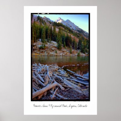 Beaver Dam & Pyramid Peak, Aspen, Colorado Print by randyami