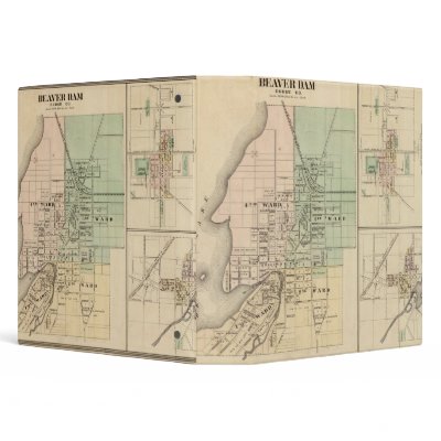 Beaver Dam, Waupun and New Lisbon Vinyl Binder by davidrumsey