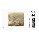 Beaver Dam, WI Panoramic Map - 1867 postage