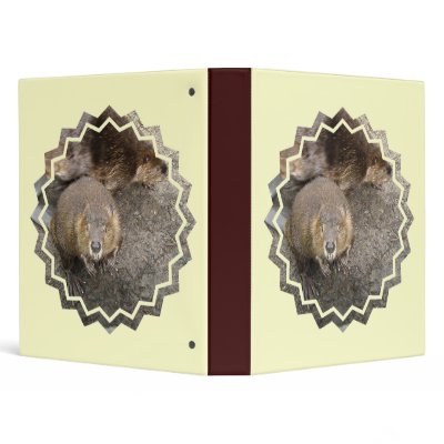 Beaver Design Binder by WildlifeAnimals