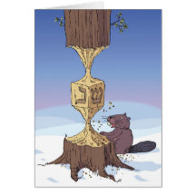 beaver dreidel HR Cards