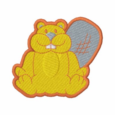 Beaver Embroidered Hooded Sweatshirt by ZazzleEmbroidery