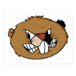 Beaver Face Postcards