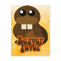 Beaver Fever Postcard by InvisibleIndustries Beaver Fever Postcard