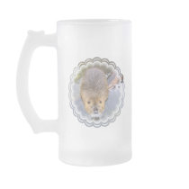 Beaver Frosted Beer Mug